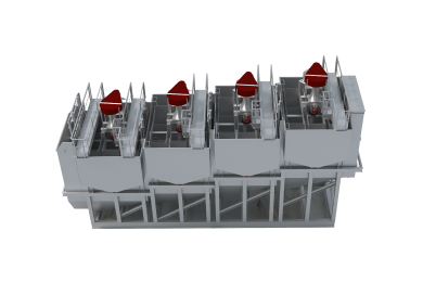 Машыны пеннай сепарацыі глыбокая імпелерная